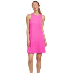NWT Eddie Bauer Women's Aster Sleeveless Empire-Waist Dress - Large PINK